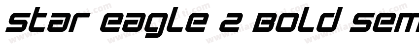 Star Eagle 2 Bold Semi Italic字体转换